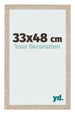 Bilderrahmen 33x48cm Sonoma Eiche MDF Bologna Vorne Messe | Yourdecoration.at