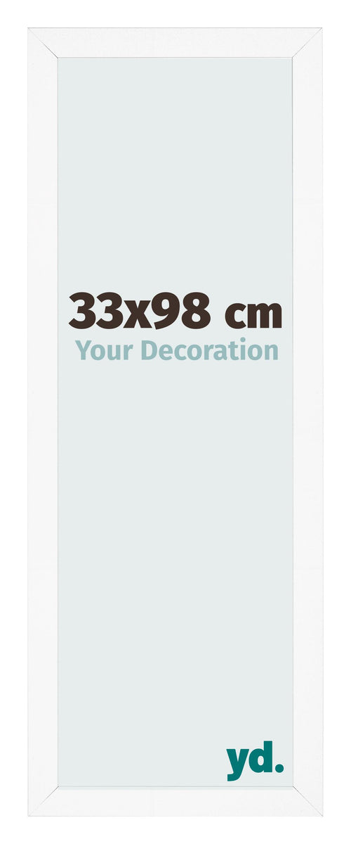 Bilderrahmen 33x98 cm Weiss Matt MDF Bologna Vorne Messe | Yourdecoration.at