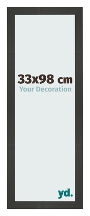 Bilderrahmen 33x98cm Antrazit MDF Bologna Vorne Messe | Yourdecoration.at
