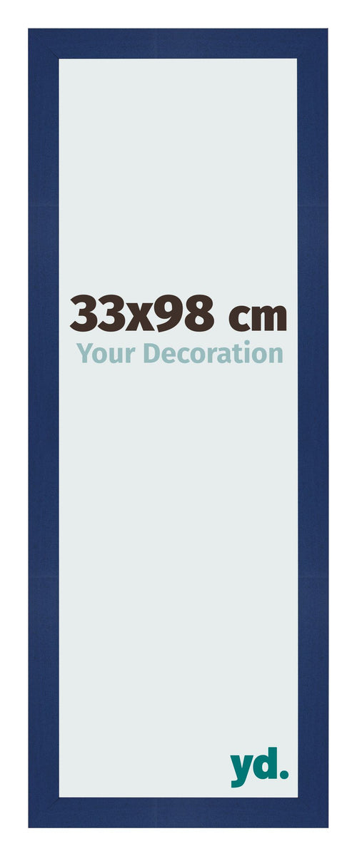Bilderrahmen 33x98cm Dunkelblau Gewischt MDF Bologna Vorne Messe | Yourdecoration.at