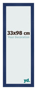 Bilderrahmen 33x98cm Dunkelblau Gewischt MDF Bologna Vorne Messe | Yourdecoration.at