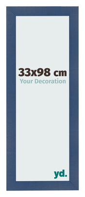 Bilderrahmen 33x98cm Dunkelblau Gewischt MDF Pisa Vorne Messe | Yourdecoration.at