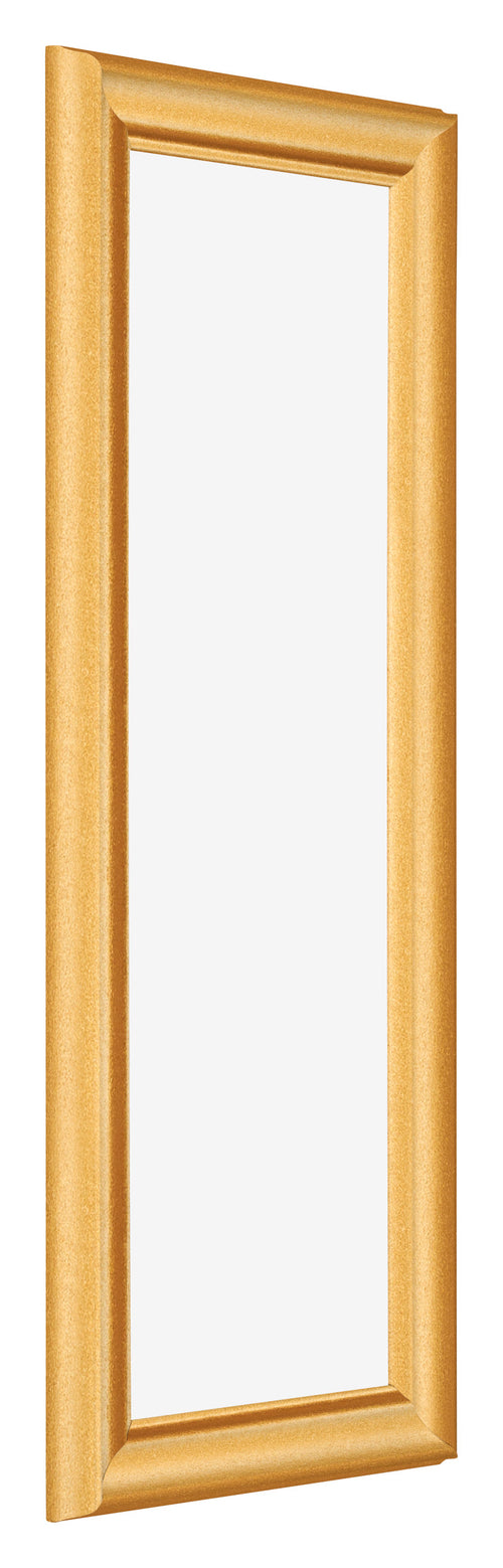 Bilderrahmen 33x98cm Gold Matt MDF Lazio Vorne Schrag | Yourdecoration.at