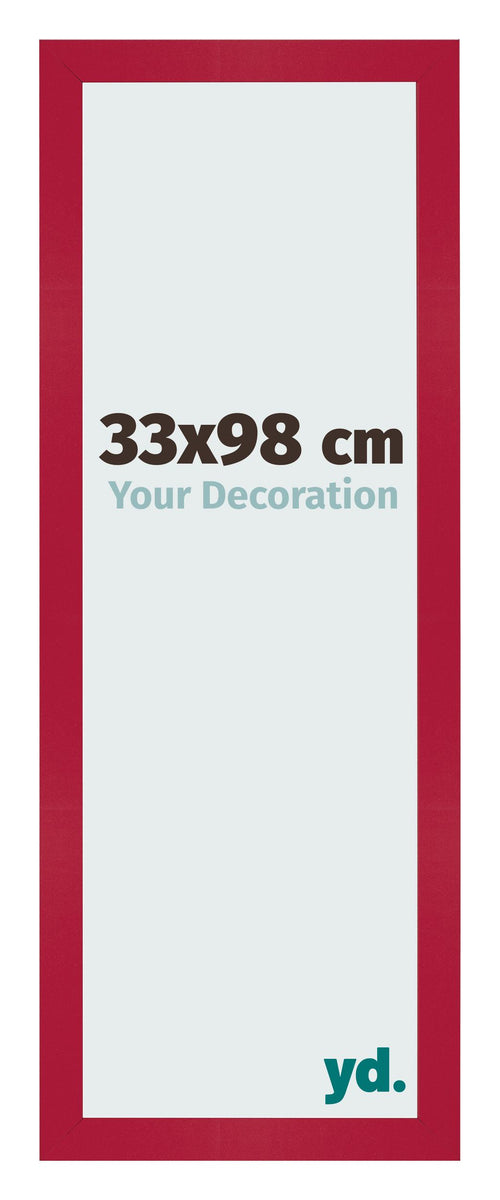 Bilderrahmen 33x98cm Rot MDF Bologna Vorne Messe | Yourdecoration.at