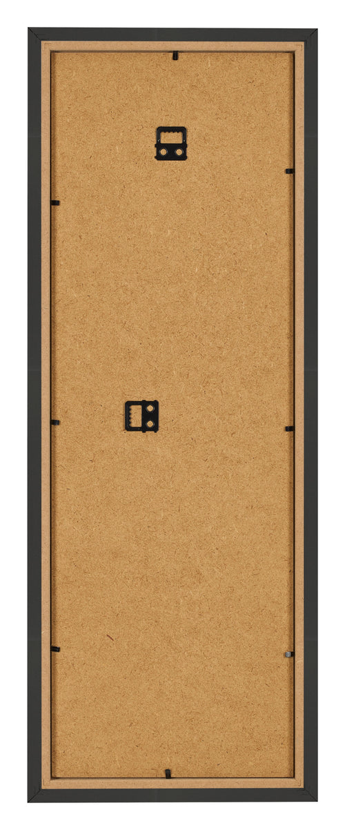 Bilderrahmen 33x98cm Schwarz Gemasert MDF Bologna Ruckseite | Yourdecoration.at