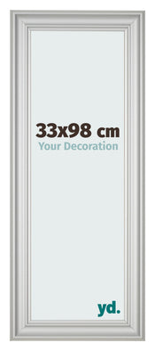 Bilderrahmen 33x98cm Silber Matt MDF Lazio Vorne Messe | Yourdecoration.at