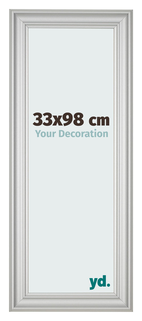 Bilderrahmen 33x98cm Silber Matt MDF Lazio Vorne Messe | Yourdecoration.at