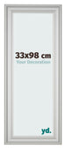 Bilderrahmen 33x98cm Silber Matt MDF Lazio Vorne Messe | Yourdecoration.at