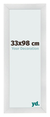 Bilderrahmen 33x98cm Silber Schwarz Gewischt MDF Pisa Vorne Messe | Yourdecoration.at