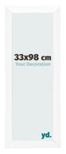 Bilderrahmen 33x98cm Weiß Vintage MDF Pisa Vorne Messe | Yourdecoration.at