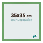 Bilderrahmen 35x35 cm Grun MDF Bologna Vorne Messe | Yourdecoration.at