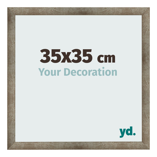 Bilderrahmen 35x35 cm Metall Vintage MDF Bologna Vorne Messe | Yourdecoration.at