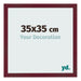 Bilderrahmen 35x35 cm Weinrot Gewischt MDF Bologna Vorne Messe | Yourdecoration.at