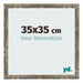Bilderrahmen 35x35cm Blau Gold Meliert MDF Bologna Vorne Messe | Yourdecoration.at