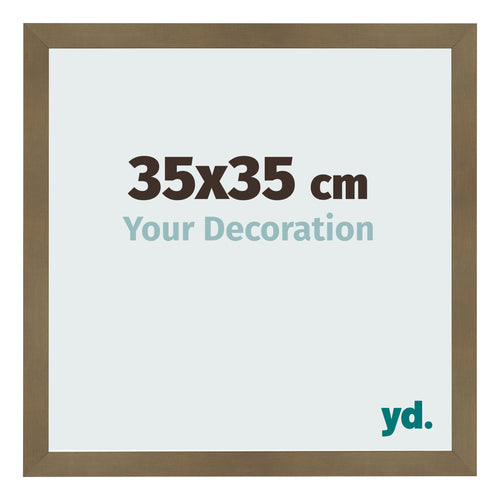 Bilderrahmen 35x35cm Bronze Dekor MDF Bologna Vorne Messe | Yourdecoration.at