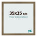 Bilderrahmen 35x35cm Bronze Dekor MDF Bologna Vorne Messe | Yourdecoration.at