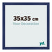 Bilderrahmen 35x35cm Dunkelblau Gewischt MDF Bologna Vorne Messe | Yourdecoration.at