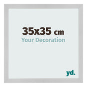 Bilderrahmen 35x35cm Edelstahl MDF Bologna Vorne Messe | Yourdecoration.at