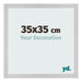 Bilderrahmen 35x35cm Edelstahl MDF Bologna Vorne Messe | Yourdecoration.at