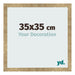 Bilderrahmen 35x35cm Gold Antik MDF Bologna Vorne Messe | Yourdecoration.at