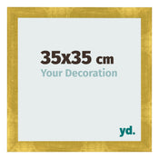 Bilderrahmen 35x35cm Gold Vintage MDF Pisa Vorne Messe | Yourdecoration.at