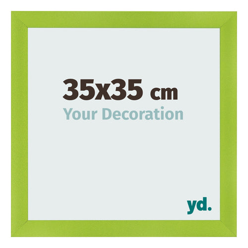 Bilderrahmen 35x35cm Grün MDF Pisa Vorne Messe | Yourdecoration.at