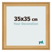 Bilderrahmen 35x35cm Kiefer Gemasert MDF Lazio Vorne Messe | Yourdecoration.at