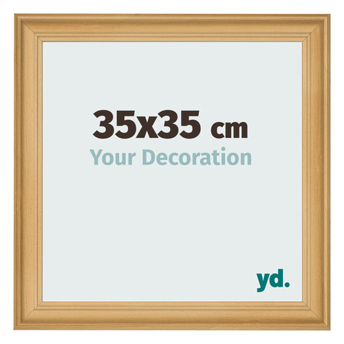 Bilderrahmen 35x35cm Kiefer Gemasert MDF Lazio Vorne Messe | Yourdecoration.at