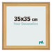 Bilderrahmen 35x35cm Kiefer Gemasert MDF Lazio Vorne Messe | Yourdecoration.at