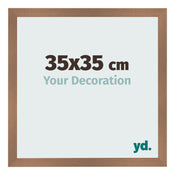 Bilderrahmen 35x35cm Kupfer Dekor MDF Bologna Vorne Messe | Yourdecoration.at
