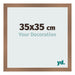 Bilderrahmen 35x35cm Kupfer Dekor MDF Bologna Vorne Messe | Yourdecoration.at