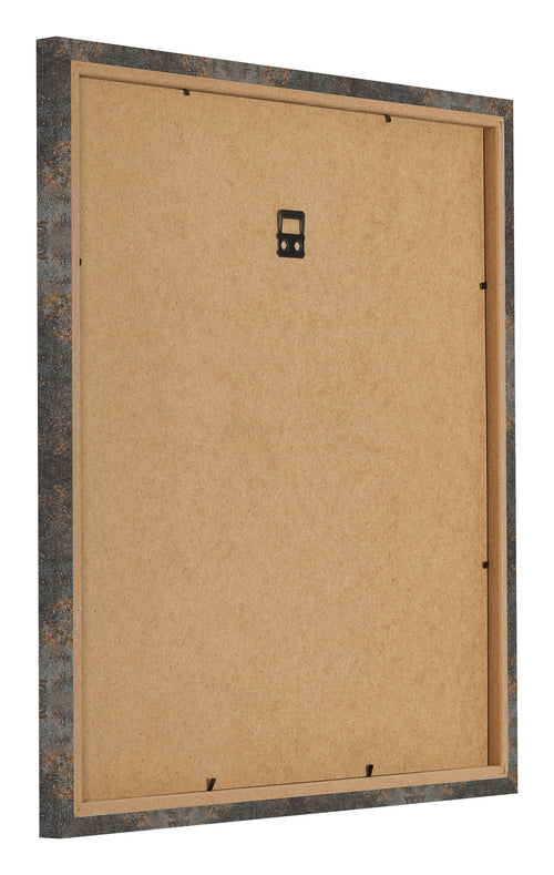 Bilderrahmen 35x35cm Oxidiertes Metall MDF Bologna Ruckseite Schrag | Yourdecoration.at