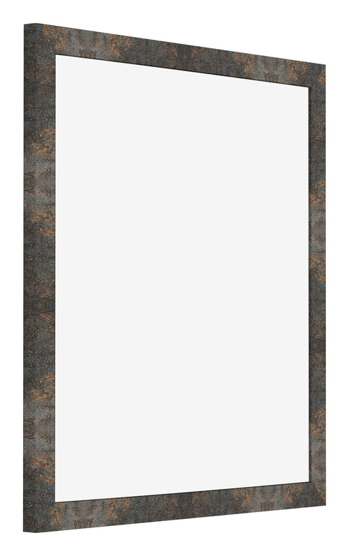 Bilderrahmen 35x35cm Oxidiertes Metall MDF Bologna Vorne Schrag | Yourdecoration.at