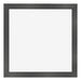 Bilderrahmen 35x35cm Schwarz Silber Poliert MDF Pisa Vorne | Yourdecoration.at