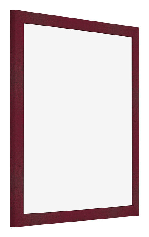 Bilderrahmen 35x35cm Weinrot Gewischt MDF Bologna Vorne Schrag | Yourdecoration.at