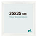 Bilderrahmen 35x35cm Weiß Vintage MDF Pisa Vorne Messe | Yourdecoration.at