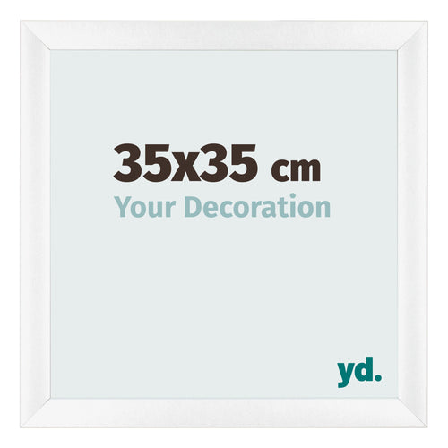 Bilderrahmen 35x35cm Weiß Vintage MDF Pisa Vorne Messe | Yourdecoration.at