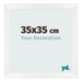Bilderrahmen 35x35cm Weiß Vintage MDF Pisa Vorne Messe | Yourdecoration.at