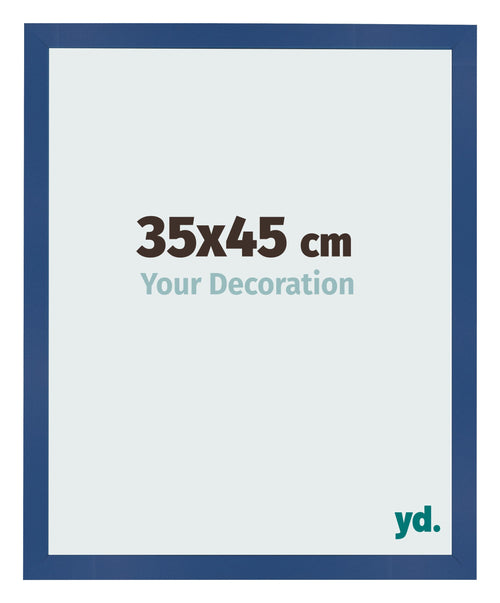 Bilderrahmen 35x45 cm Dunkelblau MDF Bologna Vorne Messe | Yourdecoration.at