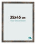 Bilderrahmen 35x45 cm Oxidiertes Metall MDF Bologna Vorne Messe | Yourdecoration.at