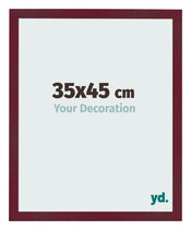 Bilderrahmen 35x45 cm Weinrot Gewischt MDF Bologna Vorne Messe | Yourdecoration.at