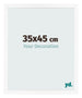 Bilderrahmen 35x45 cm Weiss Matt MDF Bologna Vorne Messe | Yourdecoration.at