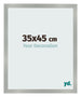 Bilderrahmen 35x45cm Aluminium Gebürstet MDF Bologna Vorne Messe | Yourdecoration.at