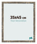 Bilderrahmen 35x45cm Blau Gold Meliert MDF Bologna Vorne Messe | Yourdecoration.at