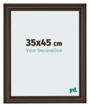 Bilderrahmen 35x45cm Eiche Dunkel MDF Lazio Vorne Messe | Yourdecoration.at