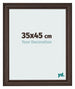 Bilderrahmen 35x45cm Eiche Dunkel MDF Lazio Vorne Messe | Yourdecoration.at