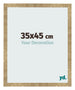 Bilderrahmen 35x45cm Gold Antik MDF Bologna Vorne Messe | Yourdecoration.at