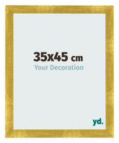 Bilderrahmen 35x45cm Gold Vintage MDF Pisa Vorne Messe | Yourdecoration.at