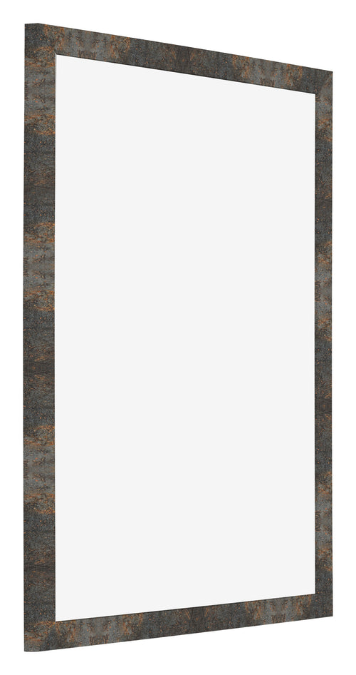 Bilderrahmen 35x45cm Oxidiertes Metall MDF Bologna Vorne Schrag | Yourdecoration.at