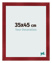 Bilderrahmen 35x45cm Weinrot Gewischt MDF Pisa Vorne Messe | Yourdecoration.at